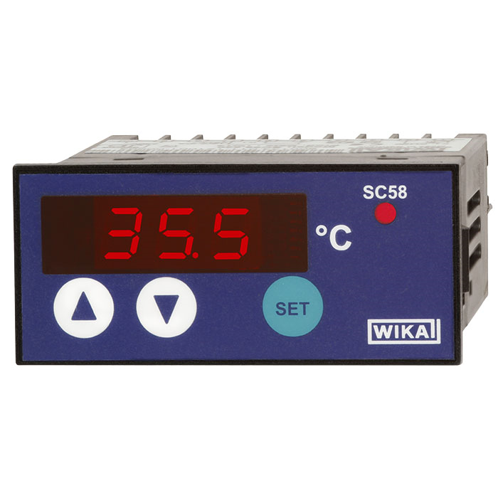 SC58带数显仪的温度控制器 WIKA温控器面板安装